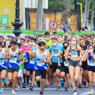 Tanya Schulz beim Berlin City Night Run